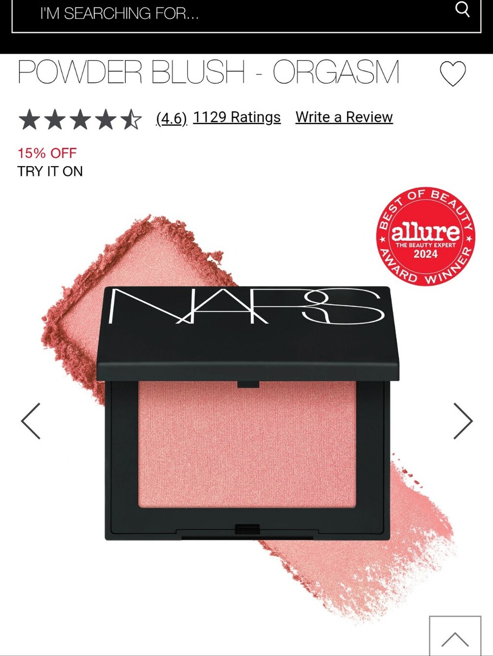 NEW NARS Blush In Orgasm - Picture 5 of 8